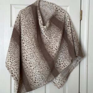 Women’s designer pullover coat shawl.